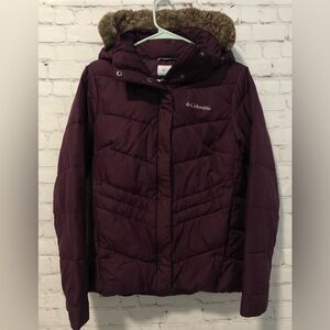 Columbia Plum Puffer Jacket Women’s Sz Small